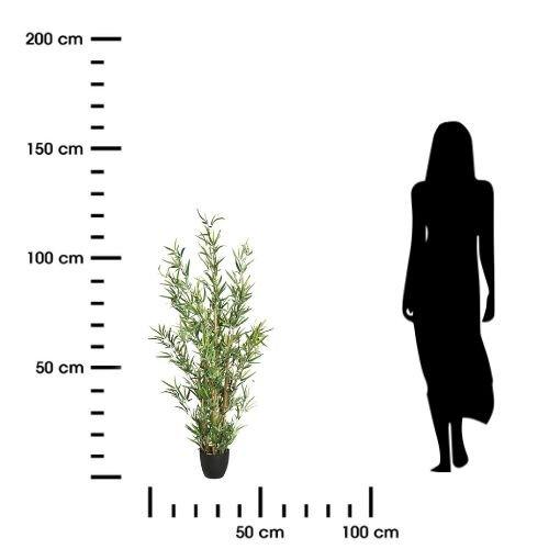 Artificial Bamboo 120cm In a Black Pot