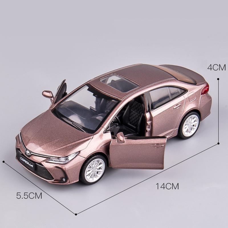 Chengzhen 1:33 TOYOTA Corolla Hybrid Alloy Car Die Cast Toy Car Model Sound and Light Children's Toy Collectibles Birthday Gift
