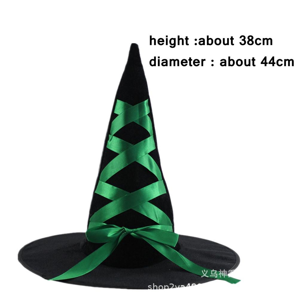 Witch Hat Adult Hats Halloween Witch Cosplay Wizard Hat Kids Halloween Black Witch Hat Girls Princess Party Supply