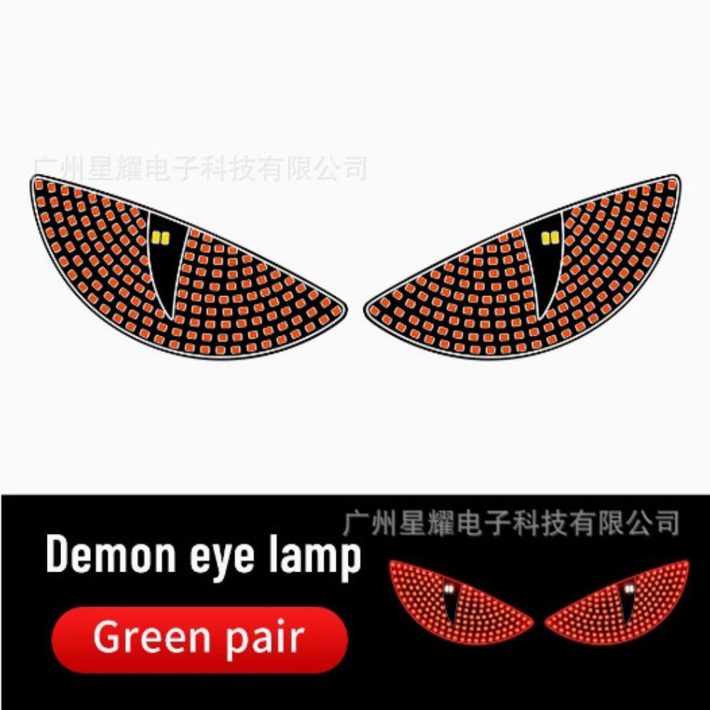 Flexible Dynamic Demon Eye Light USB LED Windshield Display Creative Atmosphere Lights  Car Decor