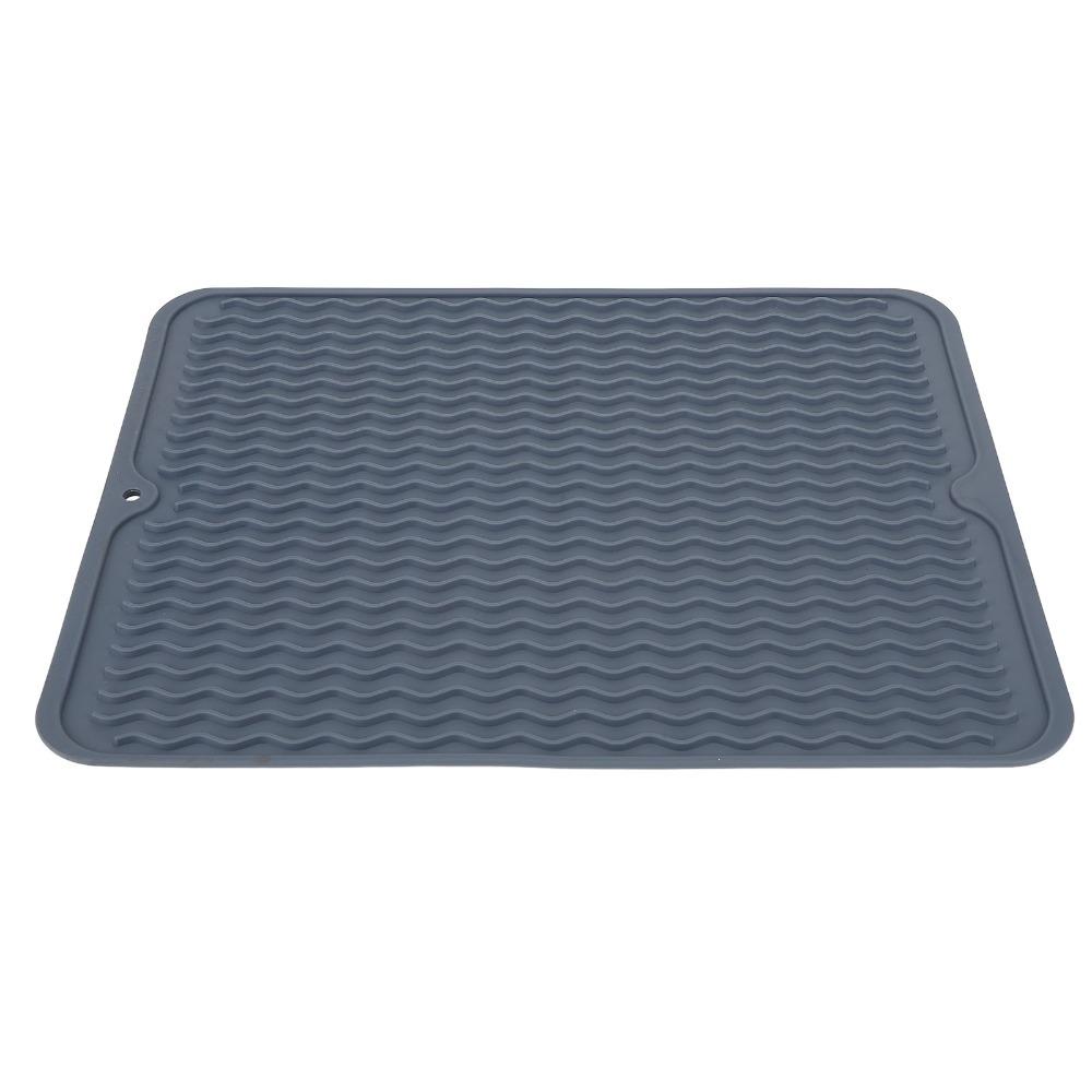 Water Proof Drainage Mat Heat Insulated Dining Pad Portable Table Protector Tabletop синий