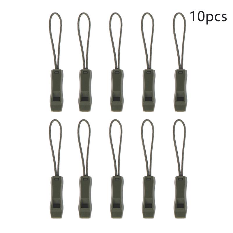 5Pcs Multifunction Whistle Emergency Whistle Sports Match Whistle Double Pipe Dual Band With Tail Rope Outdoor Camping Hiking