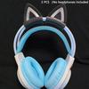 2Pcs Cat Ear For Earphone Gaming Headsets Attachment Stereo Headset Decoration Lightweight Silicone Pendant