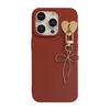 Temperament Bow Pendant Iphone16 Apple 13 Mobile Phone Case 15promax Suitable for 11 New Year Red 12 Silicone