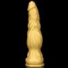 Zlatá silikonová měkká masturbační hůl Sexuální hračky simulační dildo Pussy Erotic Appliances