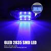 Biqing 4pcs Side Marker Lamp Blue 24v,Truck Marker Lamp LED,Suitable for Truck/Pickup/Caravan/RV/Bus/Boat