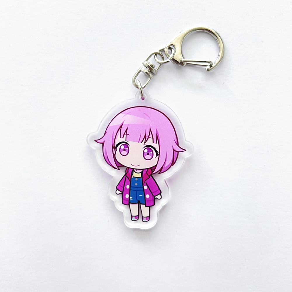 Anime PJSK Project Sekai Colorful Stage Character SD Cosplay Keychain Bag Pendant Acrylic Keyrings Key Chain Ornament Decoration
