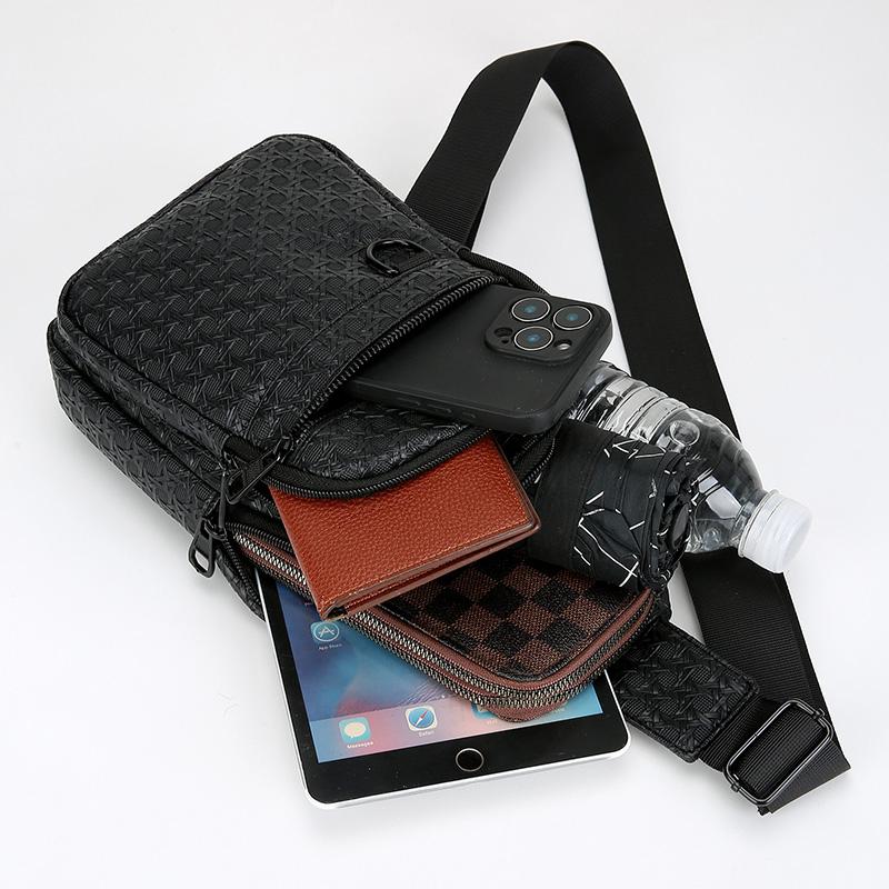 Herren-Freizeit-Mehrzweckrucksack, stilvoll und schlicht, ein Schultertasche, wasserabweisend, große Kapazität, tragbare Cross-B
