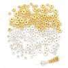 20 Stück 3-10mm Edelstahl Charm Abstandshalter Perlen Flach Rund Mit Loch Lose Perlen für DIY Schmuck Armband Herstellung Zubehör