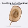 New Fashion High Quality Retro Sunscreen Straw Hat Hollow Out Wide Brim Western Cowboy Hat Beach Hats Unisex