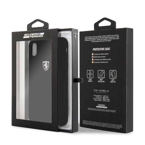 Ferrari Hardcase Feosihci65Bk Iphone Xs Max Czarny/Black Silicone Off Track