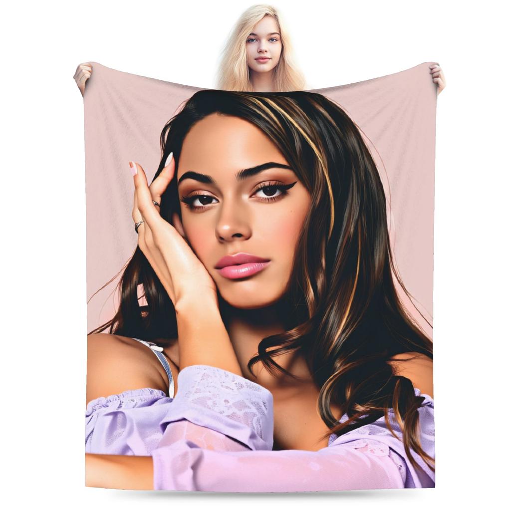 TINI STOESSEL Futttura Tour Fleece Blankets Singer Awesome Throw Blankets for Bed Sofa Couch 200x150cm Bedspreads