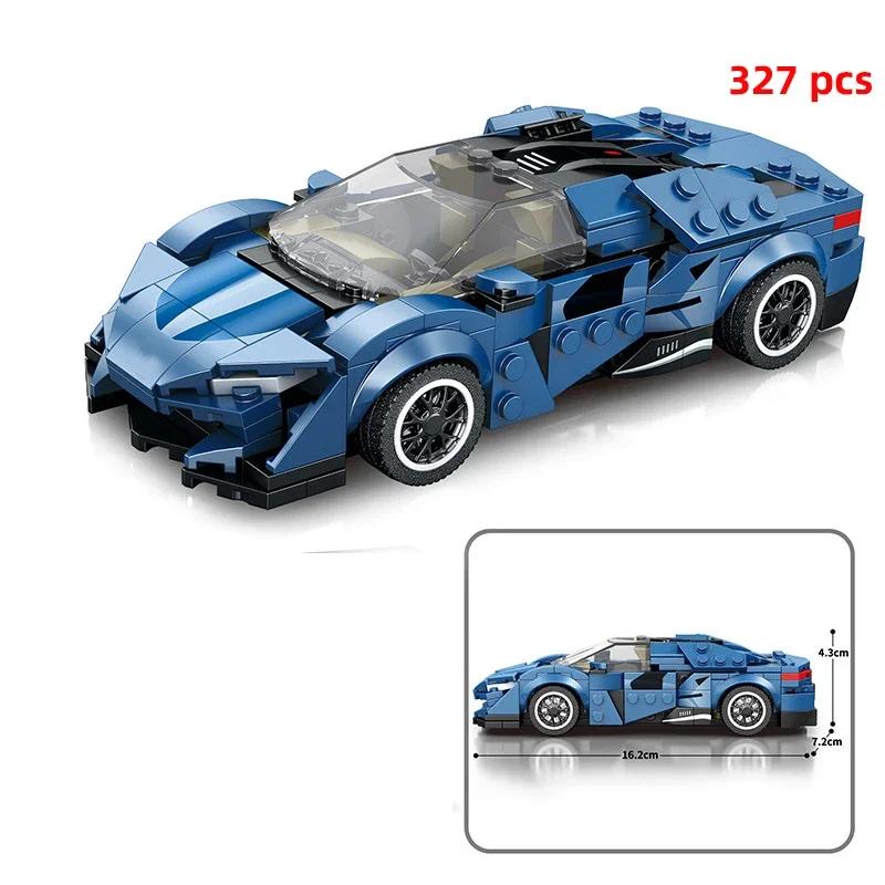 City Speed Sportbil Byggklossar Teknikbil Bil Carro Rennau Voiture Fordon MOC Utbildande Byggleksaker