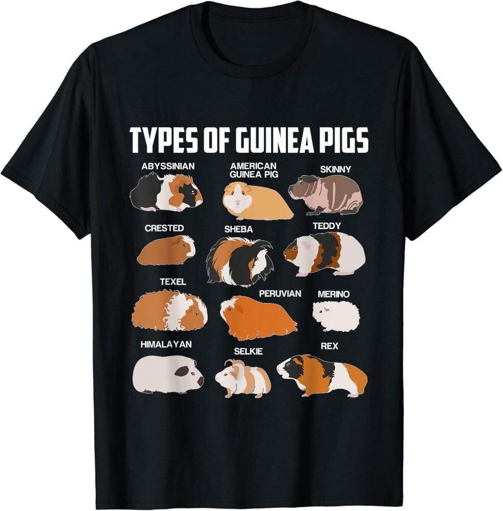 Types Of Guinea Pigs Owner Cool Animal Kids Xmas Gift Gift Unisex T-Shirt