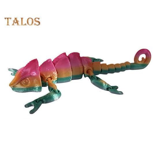 

3D-печатная ящерица шарнирный хамелеон орнамент настольное украшение гибкая фигурка животного ящерица игрушка для снятия стресса для детей и взрослых E