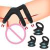 Soft Silicone Cock Ring Scrotum Bind Delay Ejaculation Penis Ring Chastity Cage Stronger Erection Sex Toys for Men BDSM Toys