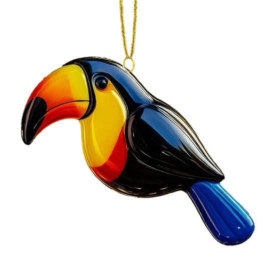 Ozdoba ptáčků z taveného skla Akrylový kolibřík Sova Sojka modrá Ledňáček Sýkorka Vánoční ozdoba na výzdobu vánočního stromku