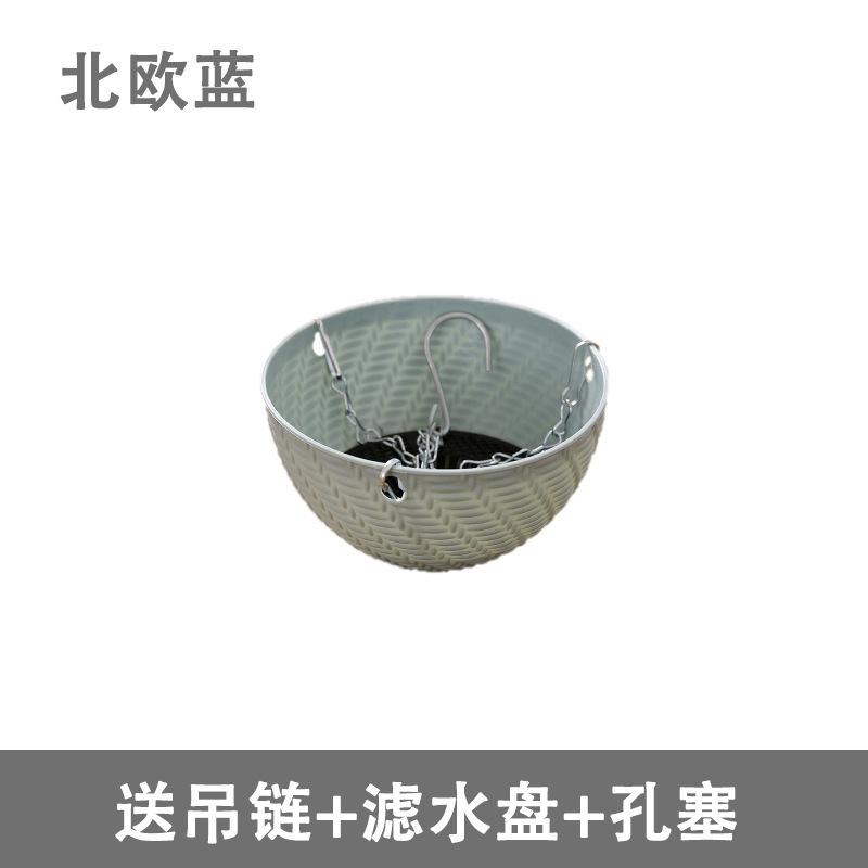 

Креативный пластиковый подвесной горшок для суккулентов, подвесной горшок для орхидей, персонализированный горшок большого диаметра для кливии, подвесной горшок со сценой из медной монеты и травы