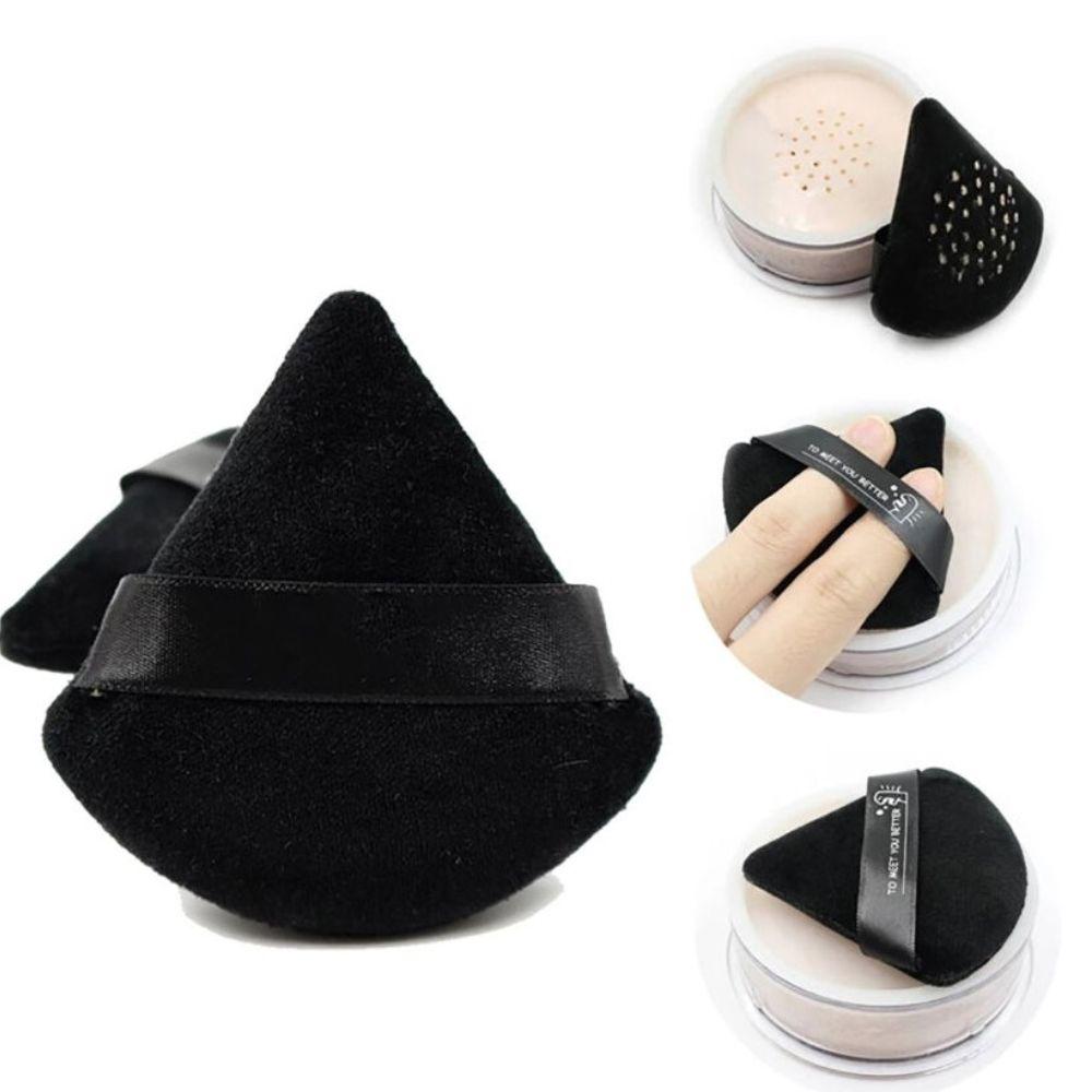 

Мягкая основа Воздушная кушонка Румяна Треугольный спонж для макияжа Пуховка для пудры Инструмент для макияжа Косметическая пуховка чёрный