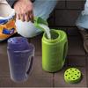 2L Hand Held Spreader Adjustable Hole Size For Seed Fertilizer Salt Gardening Tool Watering Can Seeding Tool Portable Fertilizer