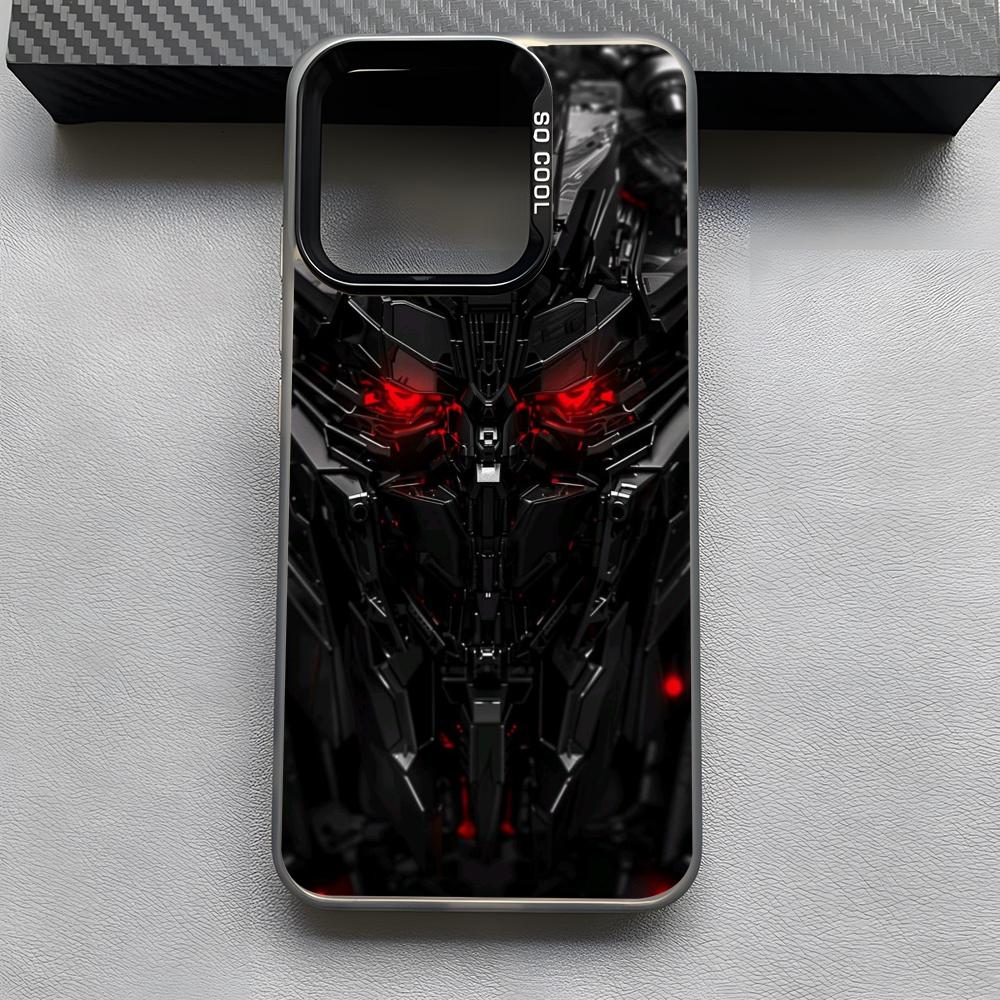 T-Transformers Autobot Phone Case For iPhone 16 15 14 13 12 11 Pro Max Grey Black Matte Laser Metallic Aurora Funda