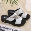 2025 Women's Wedge Sandals: High-End, Non-Slip Soft Sole for Middle-Aged & Elderly
