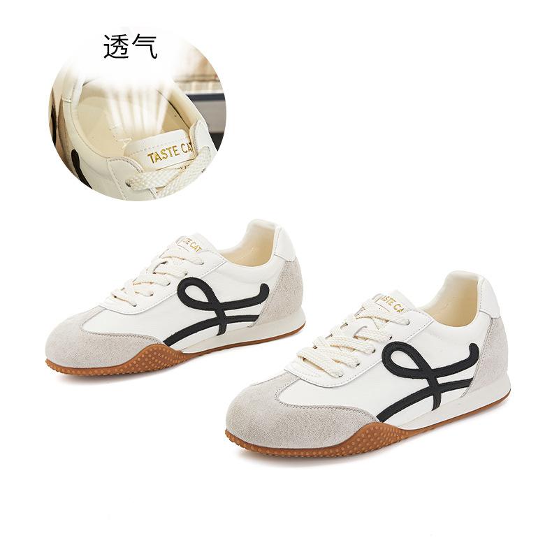 Leather Forrest Gump shoes women's 2025 autumn new platform women's sports shoes casual versatile ballet training shoes women