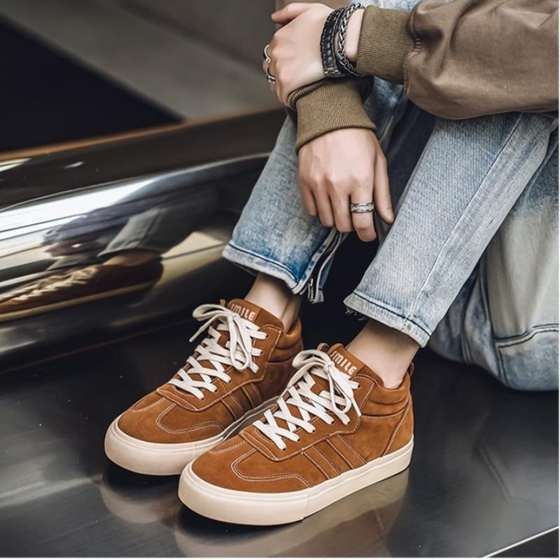 Chaussures de Mode pour Hommes Fad Chaussures Décontractées Montantes Respirantes Antidérapantes Chaussures de Skate Confort Extérieur Marche Chaussures pour Hommes Zapatillas Hombre