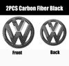 New 2026 2pcs Car Logo Front Grille Rear Trunk Emblem Sticker Accessories For VW GTI Golf MK6 MK7 Polo Passat CC Tiguan T-ROC Jetta Arteo