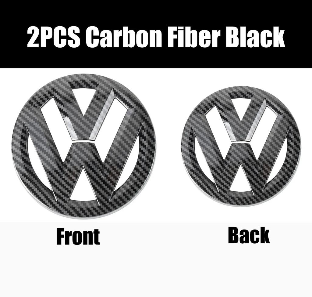 New 2026 2pcs Car Logo Front Grille Rear Trunk Emblem Sticker Accessories For VW GTI Golf MK6 MK7 Polo Passat CC Tiguan T-ROC Jetta Arteo