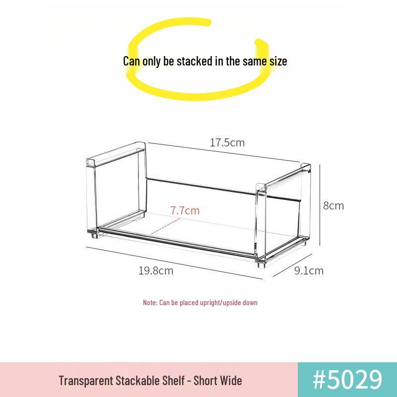 Simple Transparent Action Figure Display Shelf - Stackable Layers