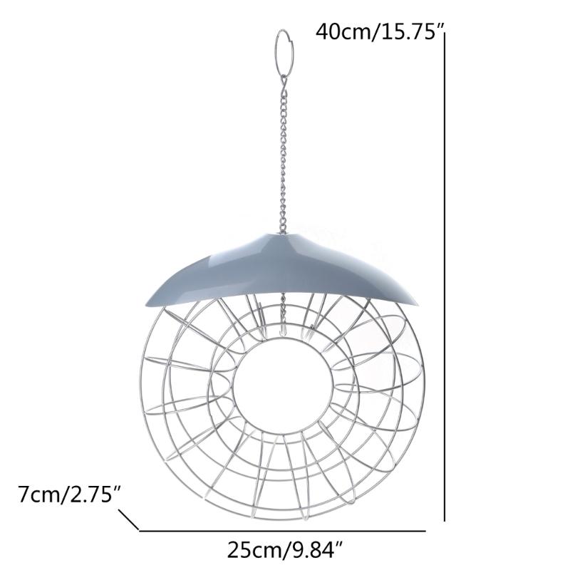 Birds Food Dispenser for Wild Sparrows Garden Grease-Basket Outdoor