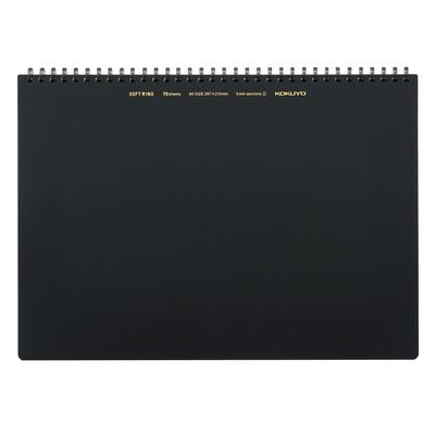 KOKUYO Soft Ring Notebook Business 70 listů A4 Graph Ruled Black Su-SV427S5-D
