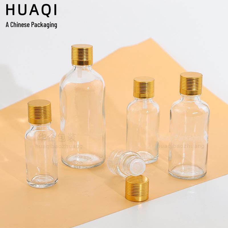 Transparent Essential Oil Bottle (10ml), Essence Liquid Sub-Bottle (30ml), Brown Glass Bottle (5ml-100ml)