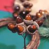 Artificial Simulation Acorns for Crafts Simulation Mini Acorns Thanksgiving Decoration DIY Wedding House Decoration