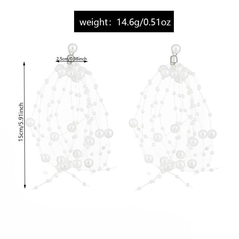 Light Luxury Retro Pearl Stud Earrings, High-end Sense, Gypsy Fashion Fringed Earrings, Personality Temperament, Earrings, Women