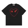 VibeStreet NUOVA T-shirt 100% Cotone T-shirt da Uomo a Forma di Cuore Donna Nuova Marca Originale T-shirt Top da Uomo Estate Manica Corta Moda Ami Amoring