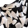 Satin Scarf 70X70 - Black and White Abstraction