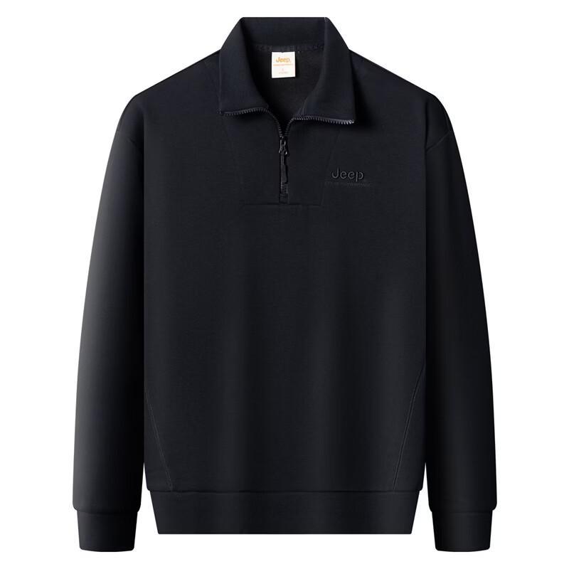 Jeep Men's Thermal Fleece Round Neck Sweatshirt