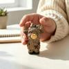 Hochlandrinder-Ornamente Figur, Kaffeestatue aus Harz für Bauernhaus-Heimdekoration, Künstlerische Einweihungsgeschenke Tischdekoration im Landhausstil