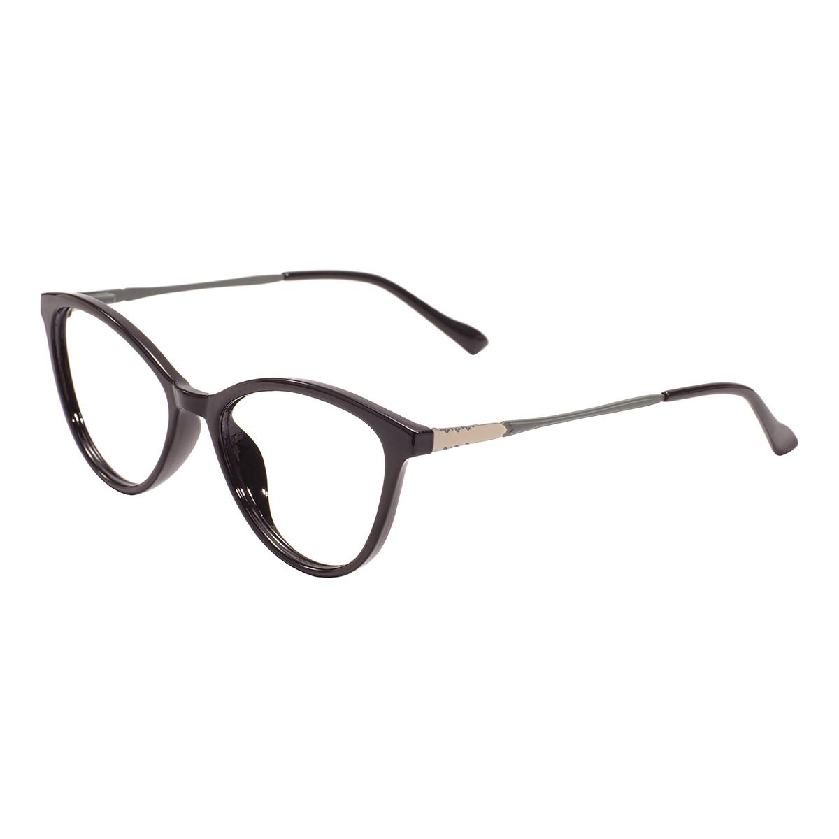 

Clear TR90 Women Cat Eye Glasses Frame Plastic Transparent Kitten With Spring Hinge For Prescription Optical Lenses With Recipe чёрный