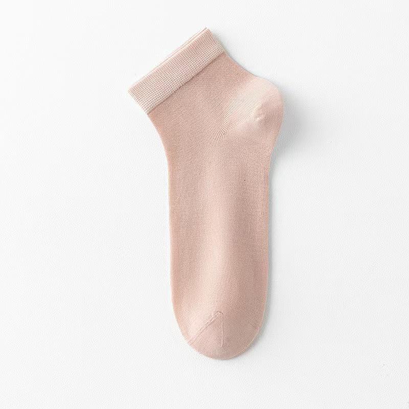 

Men s Invisible Breathable Sweat-Absorbing Mid-Calf Socks - Odor-Resistant and Antibacterial for Spring and Summer. One Size розовый