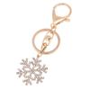 Hot Removable Crystal Christmas Gift for Woman Ladies Key Ring Pendant Snowflake Keychain Jewelry