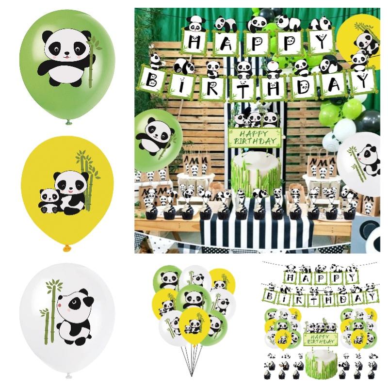 Assorted Theme Birthday Party Balloon Set Includes Flags Cake Toppers And Balloons European Style Decorations 12inch Size
