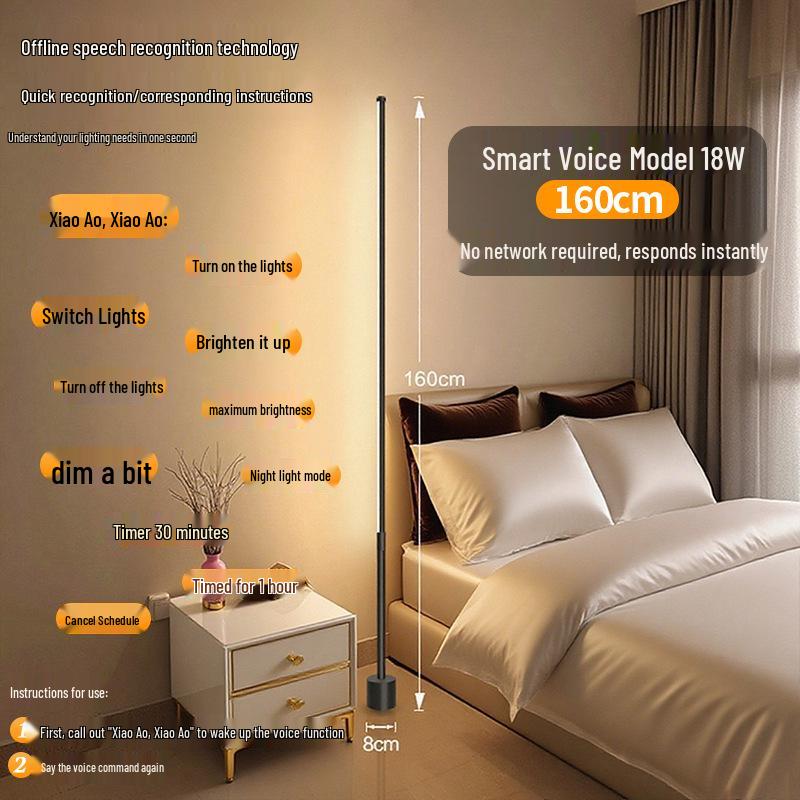 LED Floor Lamp: Versatile Lighting for Living Room, Bedroom, and Reading Nooks