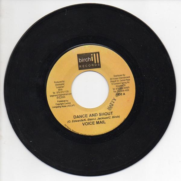 

7-дюймовая пластинка ГОЛОСОВОЕ СООБЩЕНИЕ - Танцуй и кричи НИКТО Birchill Record 2005 Ямайка Регги, Ска и Даб Б/У