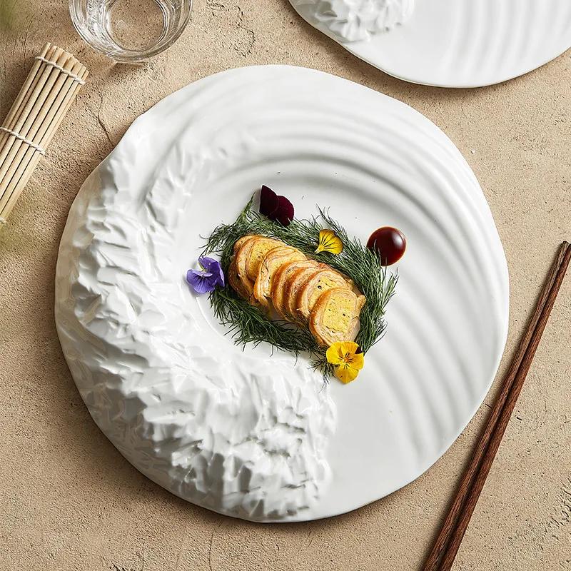 Shanhai Ceramic Tableware, Western-style Tableware, Flat Special-shaped Tableware, Cold Dish Set