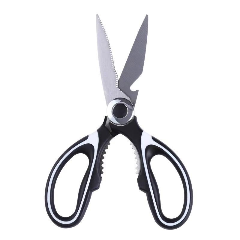 Stainless Steel Multi-Purpose Kitchen Scissors: Heavy-Duty for Cutting Fish, Chicken, Duck, Vegetables, and Bones