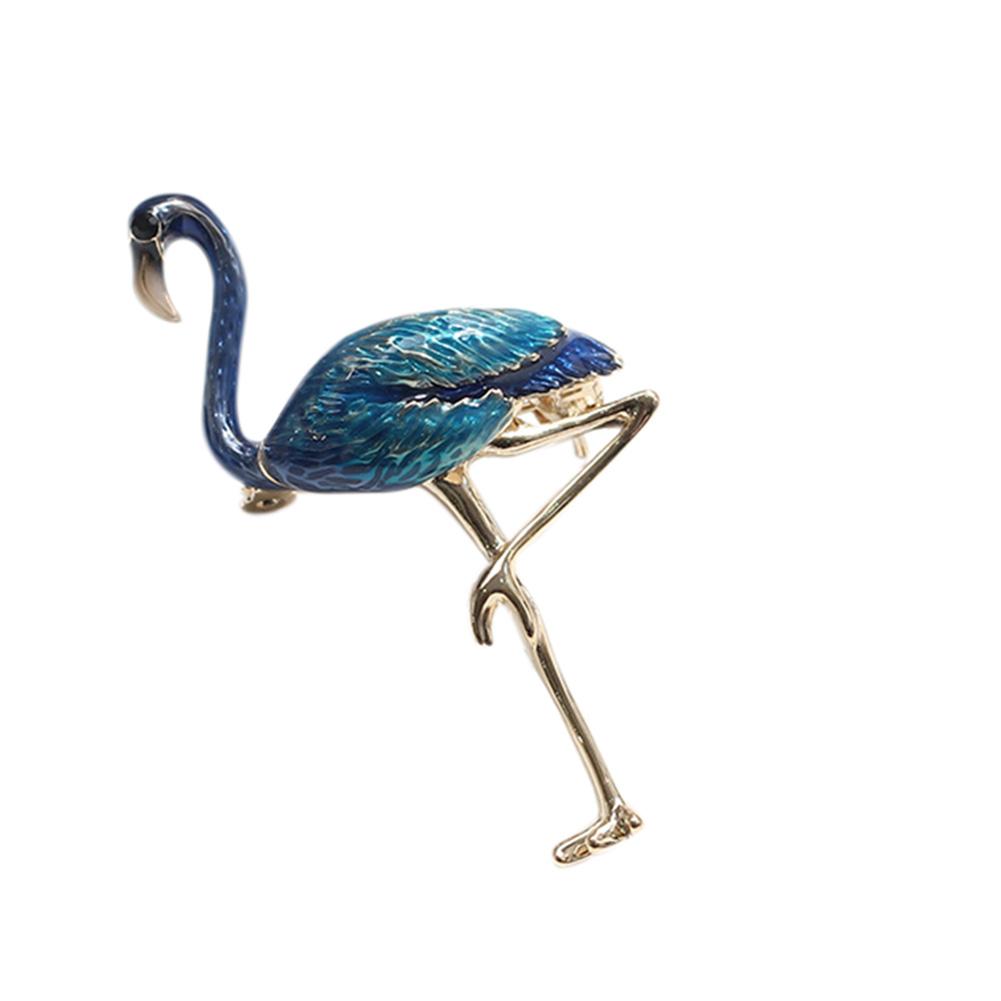 Spilla Brooch alla Moda Fenicottero Lega Unica Stile Esotico come Regalo di Natale
