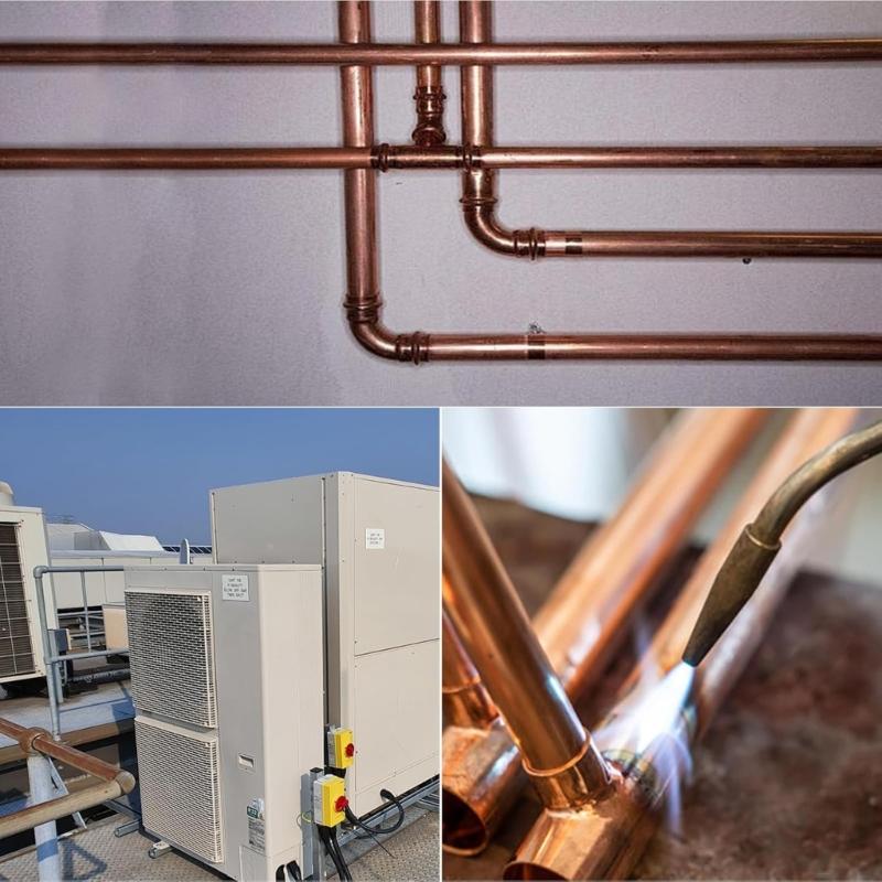 3/4 Inch Copper Sweat Adapters Sweat End Copper Tube Fittings for Air Conditioning Systems Refrigeration Pipe Connection